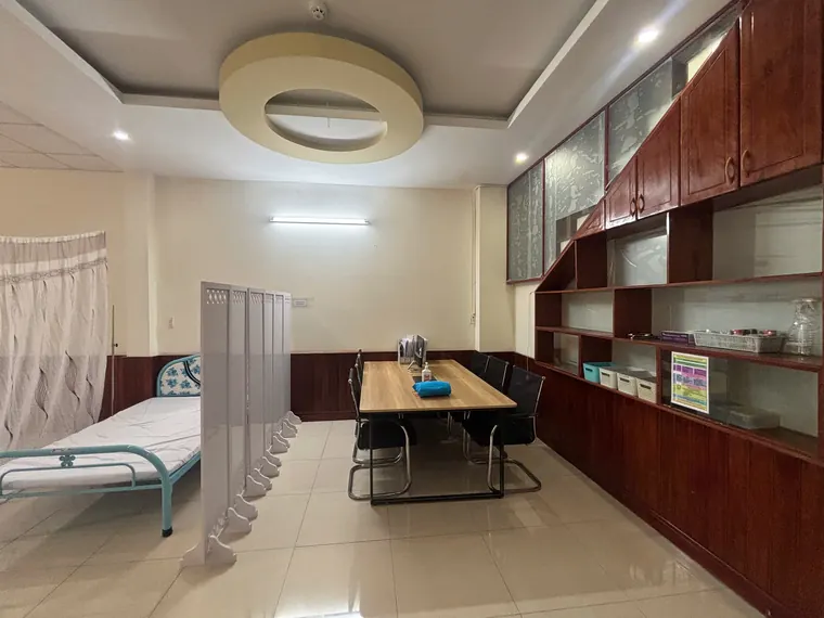 A consultation room inside the clinic