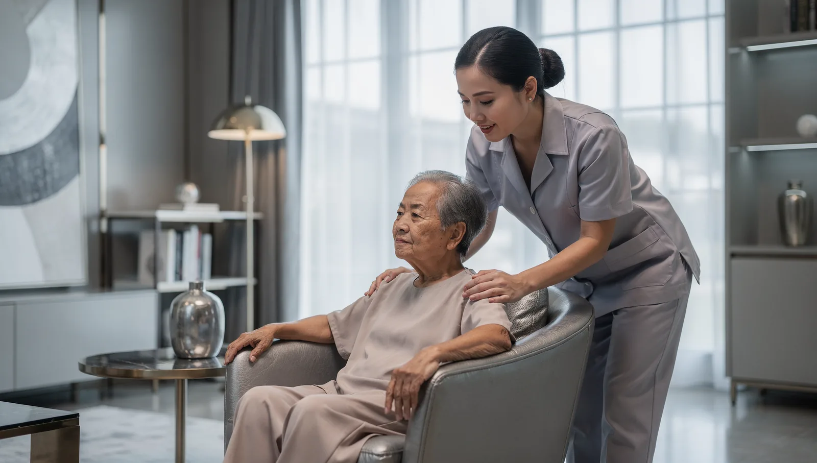 Điều dưỡng chăm sóc người bệnh lớn tuổi tại nhà (ảnh minh hoạ)